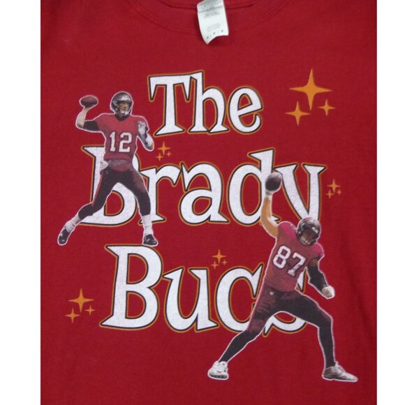 Tom Brady and Rob Gronkowski Tampa Bay The Brady Bucs Long Sleeve Top - Picture 1 of 8